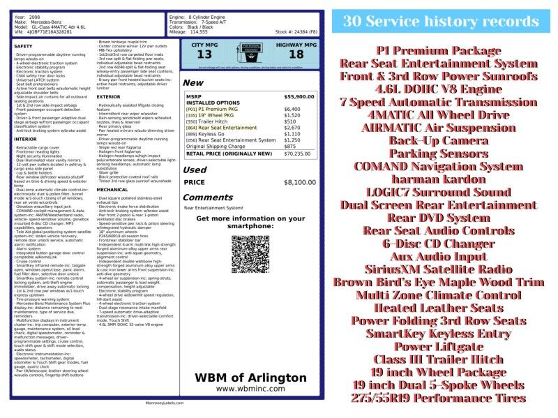 2008 Mercedes-Benz GL-Class GL 450 4MATIC