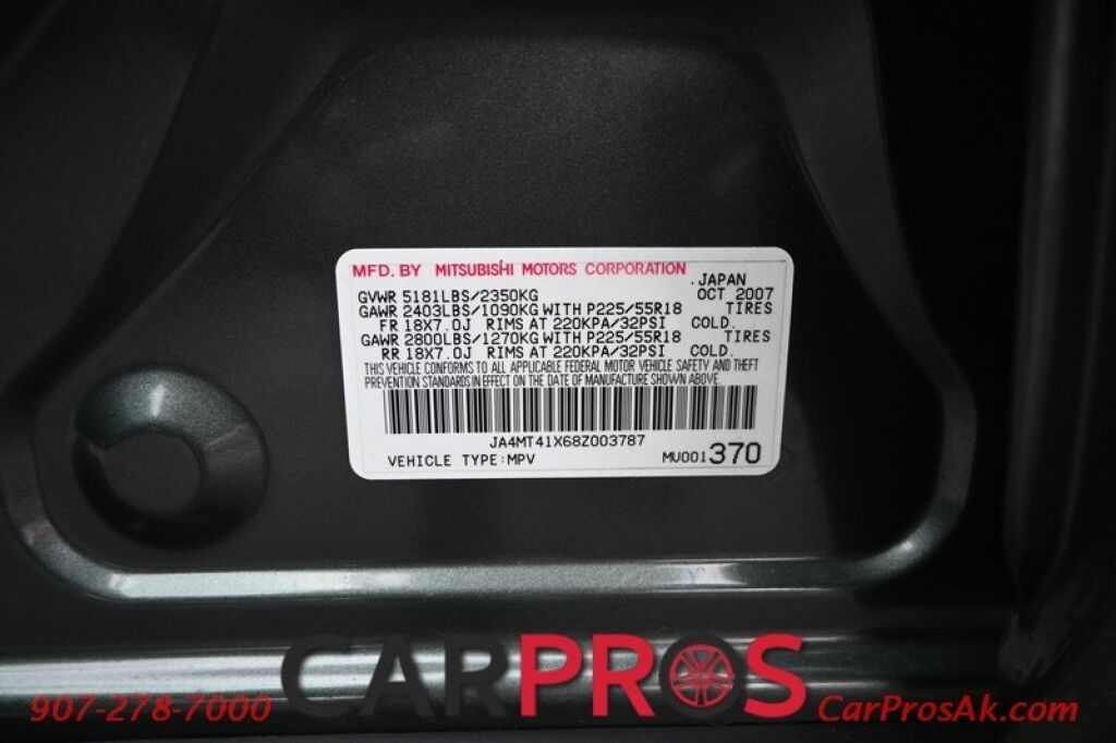 2008 Mitsubishi Outlander XLS - 3.0L V6 - 4X4 - Luxury Pkg - Power & Leather Heated Seats - Rockford Fosgate Speakers - Sunroof - 3rd Row - Seats 7 - Bluetooth - Keyless Entry - 1 Owner Anchorage AK