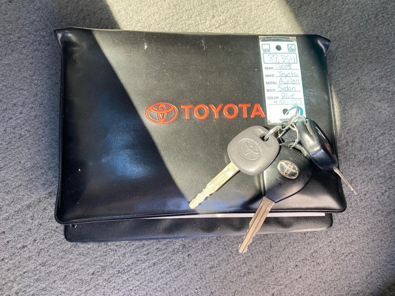 2008 Toyota Avalon XL SUNROOF 1 OWNER LOW MILES 39,358 Pompano Beach FL