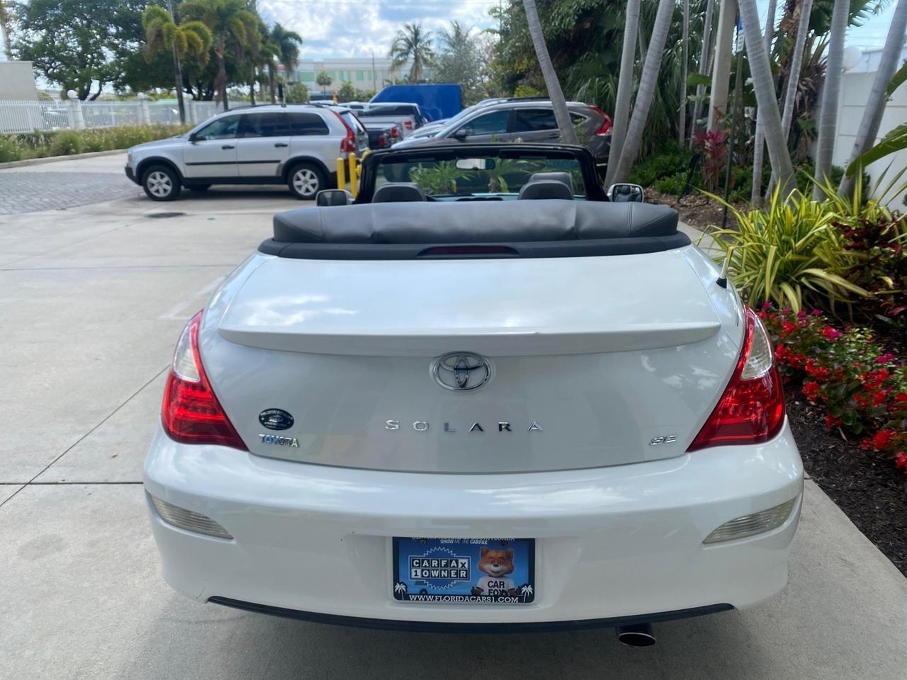 2008 Toyota Camry Solara SE CONVERTIBLE LOW MILES 74,665 Pompano Beach FL