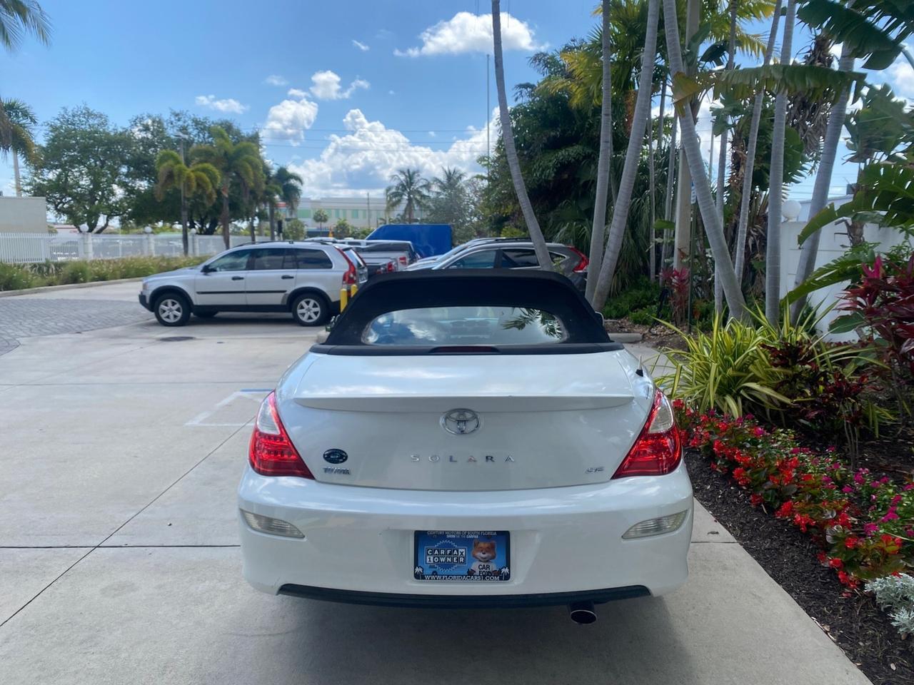 2008 Toyota Camry Solara SE CONVERTIBLE LOW MILES 74,665 Pompano Beach FL