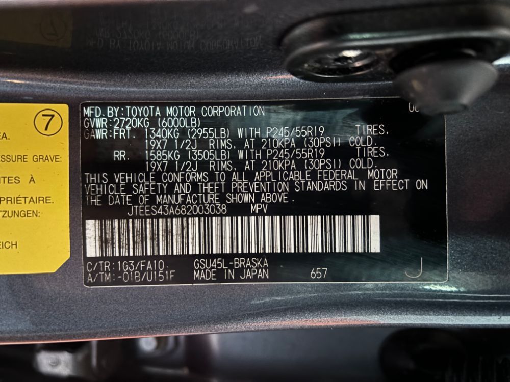 2008 Toyota Highlander Sport Franklin OH