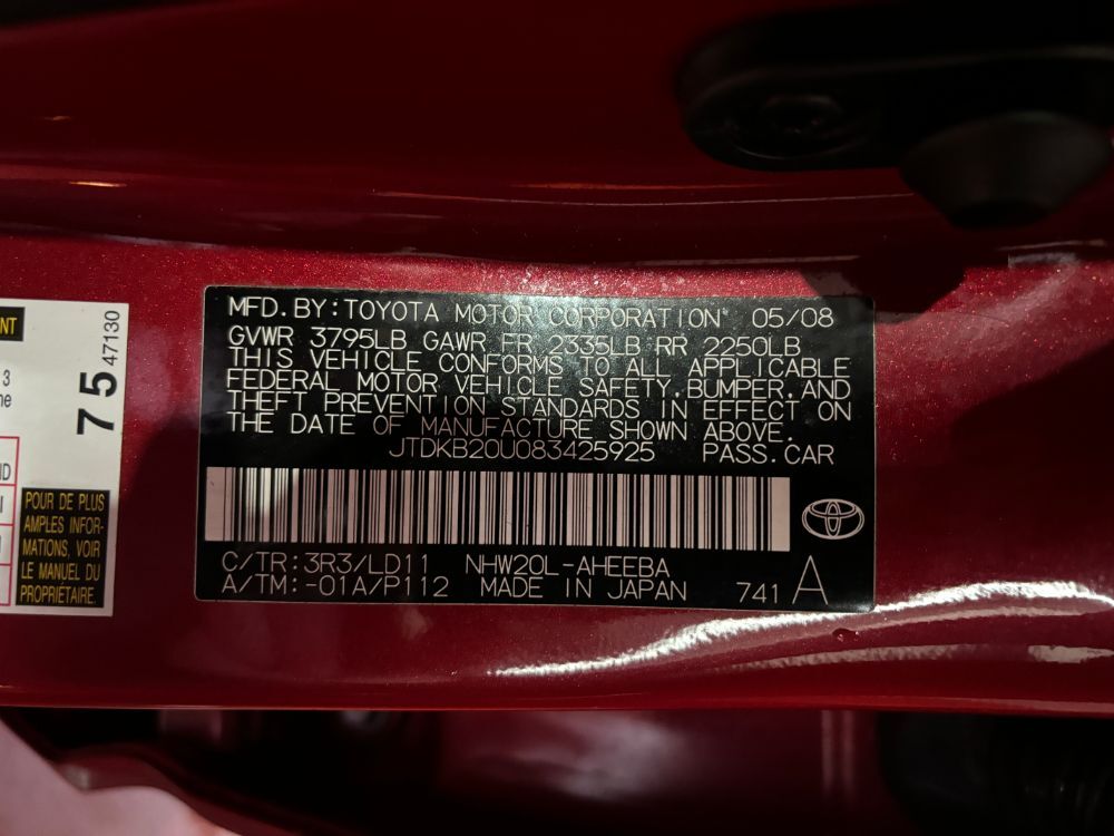 2008 Toyota Prius Touring Franklin OH