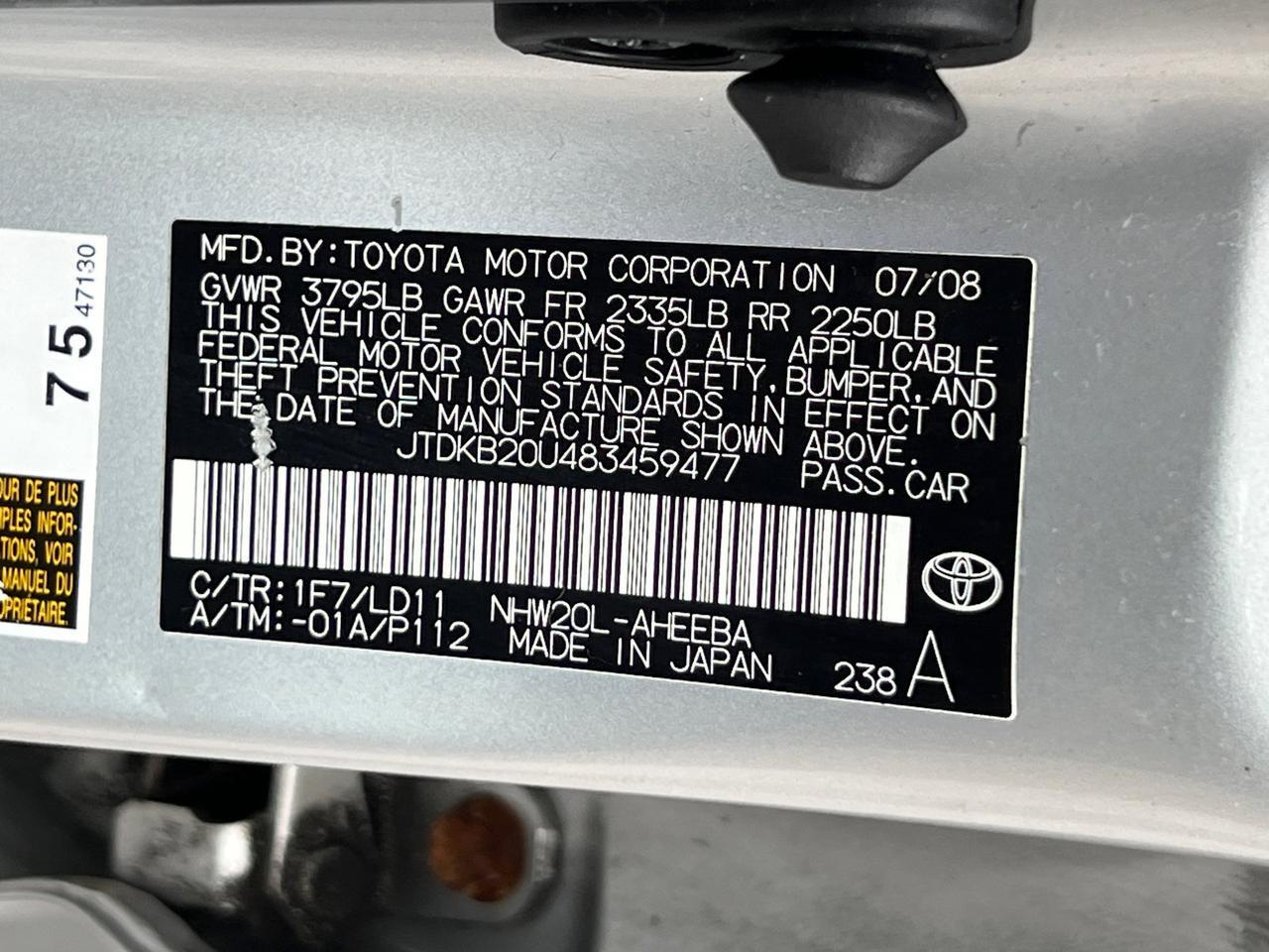 2008 Toyota Prius Hagerstown MD