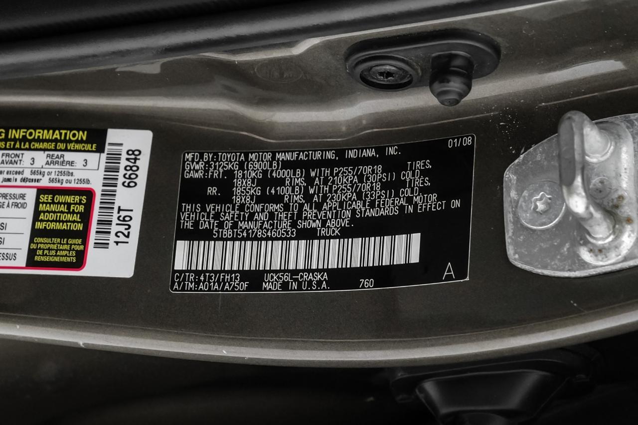 2008 Toyota Tundra DOUBLE CAB 4.7L 4WD AUTOMATIC CRUISE CONTROL TOW HITCH BED LINER Carrollton TX