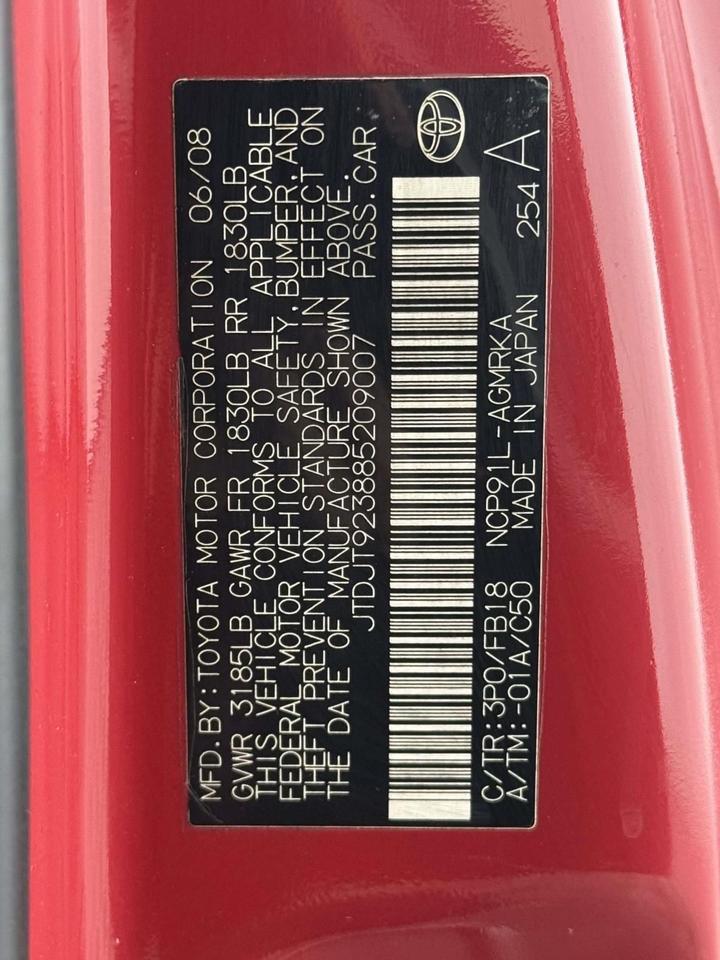 2008 Toyota Yaris Base Fredericksburg VA