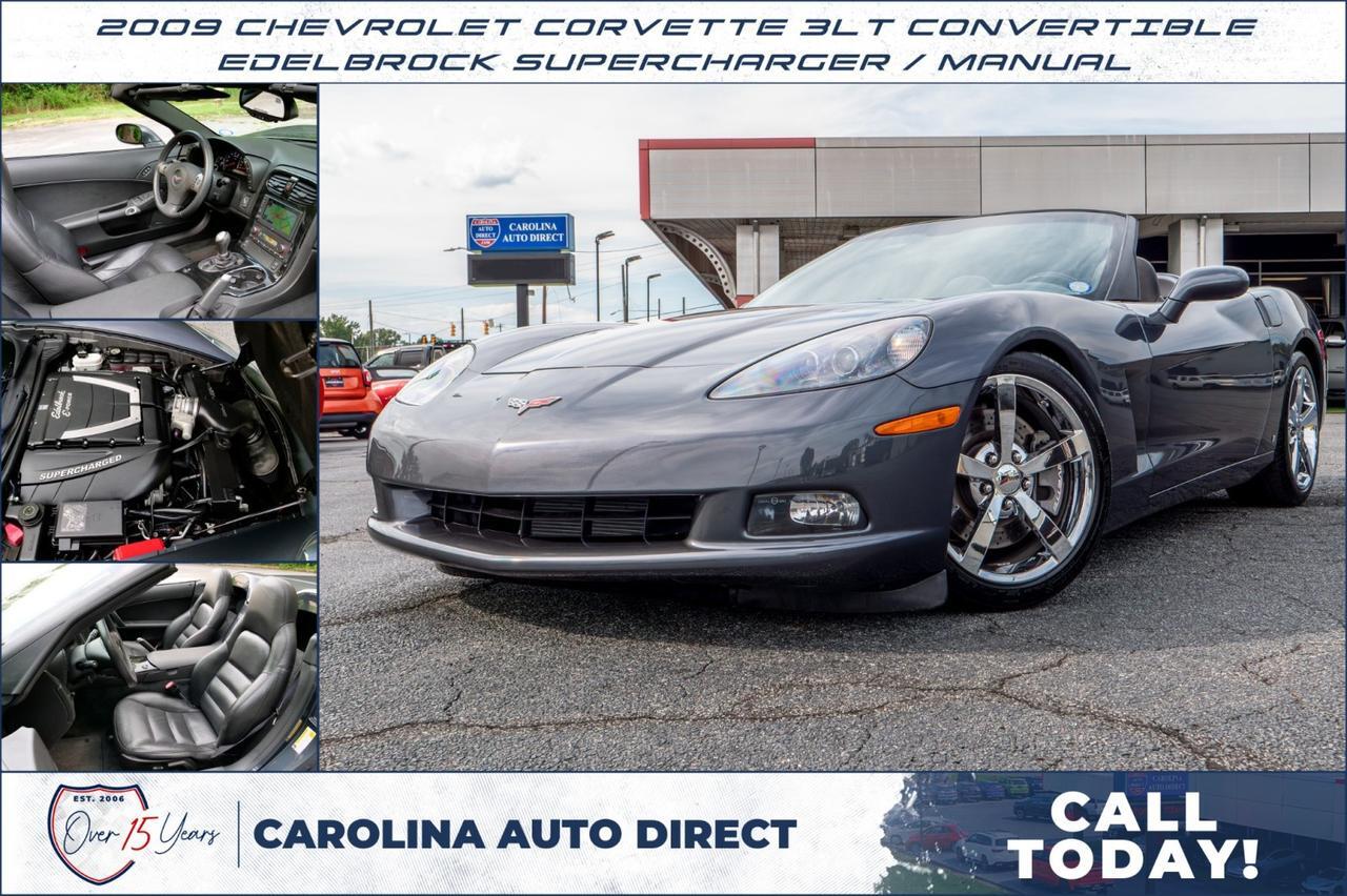 2009 Chevrolet Corvette 3LT Convertible / Edelbrock Supercharger / Z51! Lincolnton NC