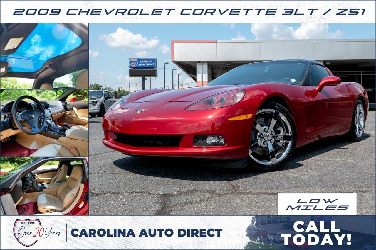 2009 Chevrolet Corvette 3LT / Z51 / Performance Exhaust / 6.2L V8 / LOW MILES!