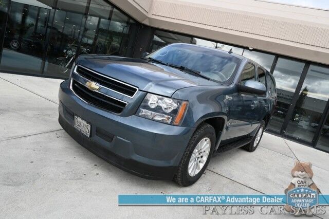 2009 Chevrolet Tahoe Hybrid / 4X4 / 6.0L V8 / AutoStart / Power & Heated Leather Seats / Sunroof / Navigation / Bluetooth / Backup Camera / Rear Entertainment / Keyless Entry / Tow Pkg / Only 53K Miles / 1-Owner Anchorage AK