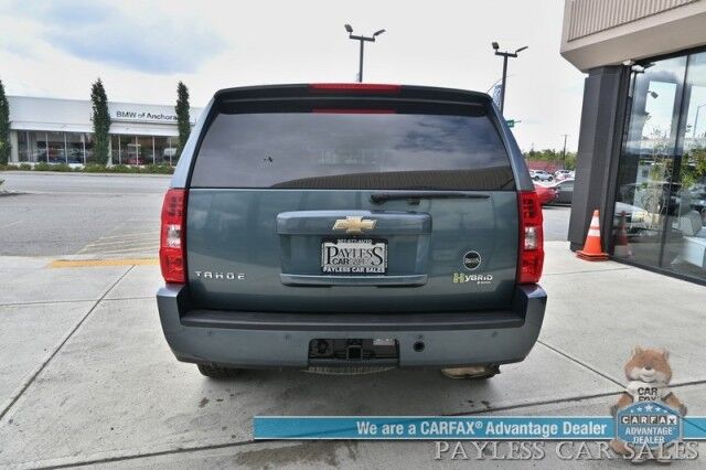 2009 Chevrolet Tahoe Hybrid / 4X4 / 6.0L V8 / AutoStart / Power & Heated Leather Seats / Sunroof / Navigation / Bluetooth / Backup Camera / Rear Entertainment / Keyless Entry / Tow Pkg / Only 53K Miles / 1-Owner Anchorage AK