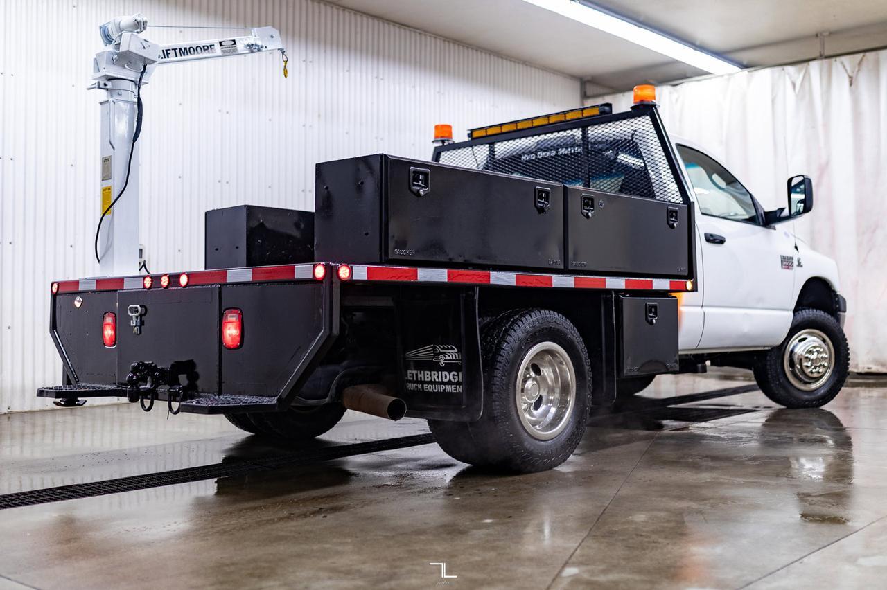 2009 Dodge Ram 3500 4x2 Reg Cab ST Deck Dually Diesel Crane Red Deer AB