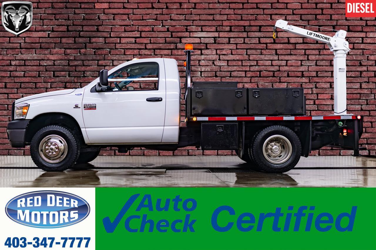 2009 Dodge Ram 3500 4x2 Reg Cab ST Deck Dually Diesel Crane
