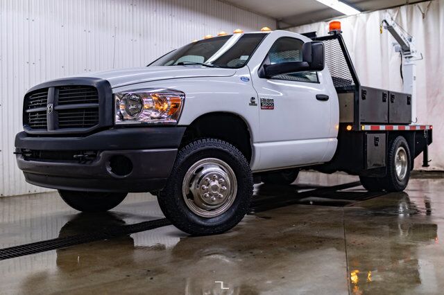 2009 Dodge Ram 3500 4x2 Reg Cab ST Deck Dually Diesel Crane Red Deer AB