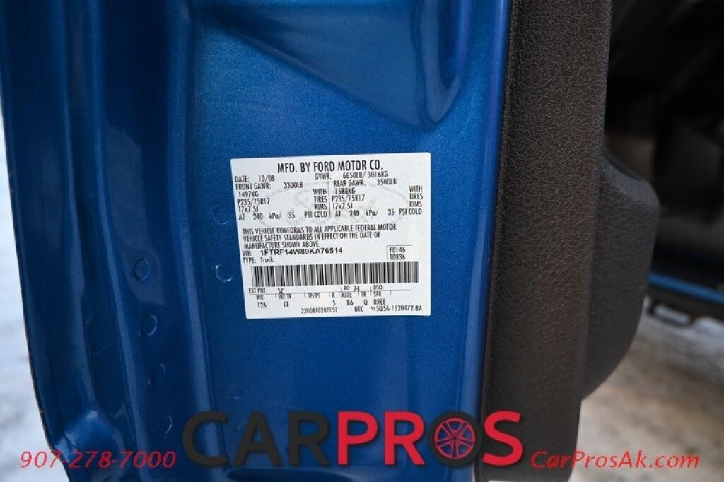 2009 Ford F-150 STX - 4.6L V8 - Single Cab - 4X4 - Cruise Control - A/C - Apple Car Play Stereo - Block Heater - Tow Mirrors - Tonneau Cover - Bedliner - Tow Pkg - 1 Owner Anchorage AK