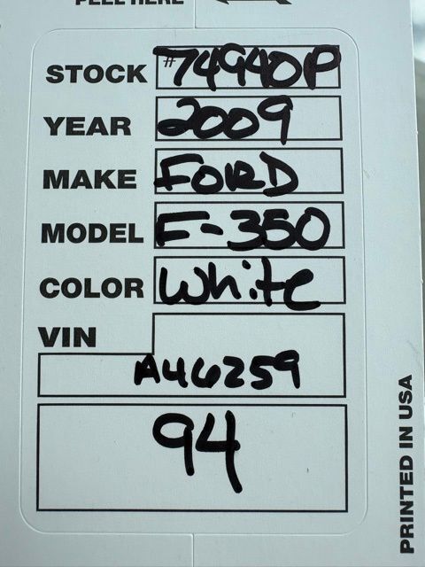 2009 Ford F-350SD XL Jacksonville FL