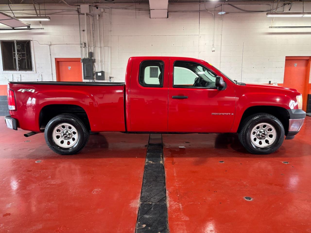 Fire Red 2009 GMC Sierra 1500 Work Truck Ext. Cab SB 4WD Pickup Truck Four-Wheel Drive Automatic