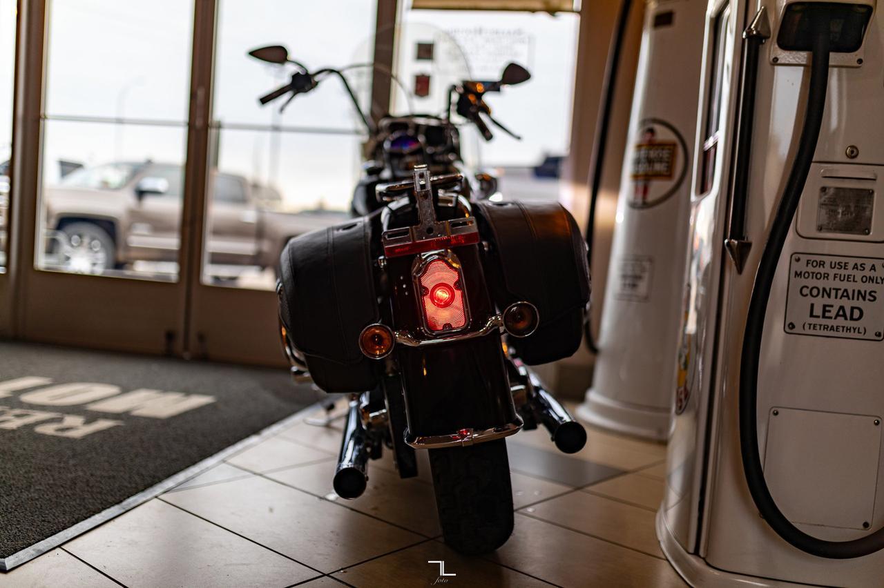 2009 Harley Davidson FLSTN Soft Tail Deluxe Aftermarket Exhaust Red Deer AB