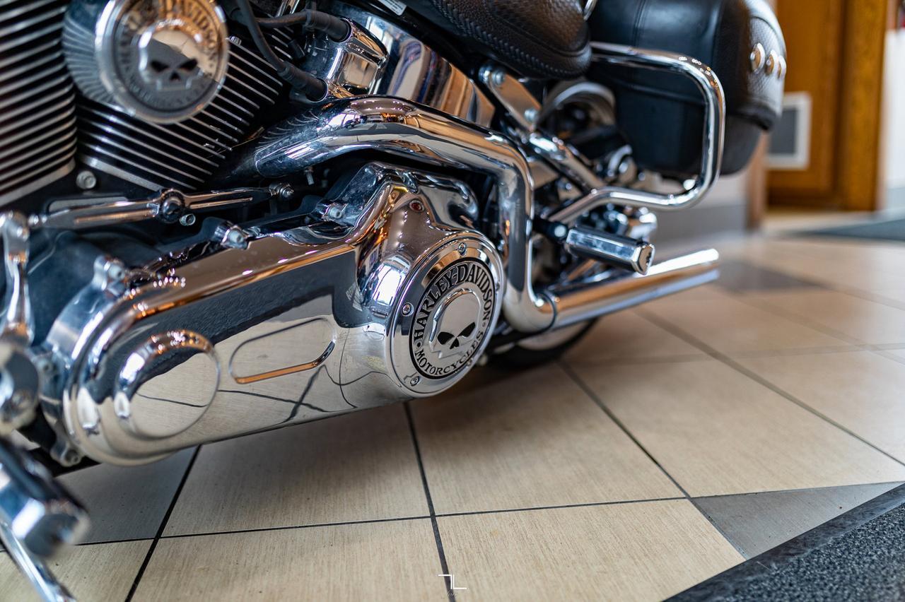 2009 Harley Davidson FLSTN Soft Tail Deluxe Aftermarket Exhaust Red Deer AB