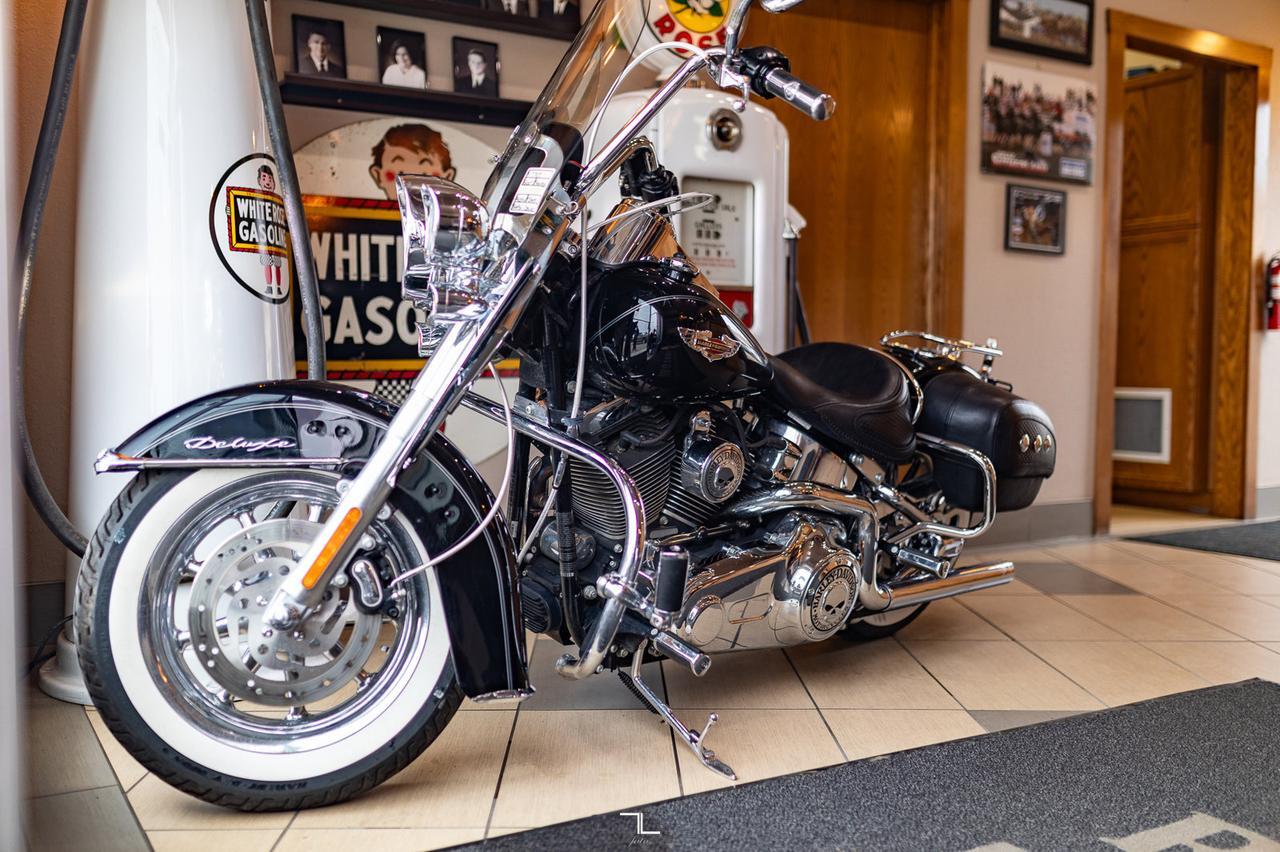 2009 Harley Davidson FLSTN Soft Tail Deluxe Aftermarket Exhaust Red Deer AB