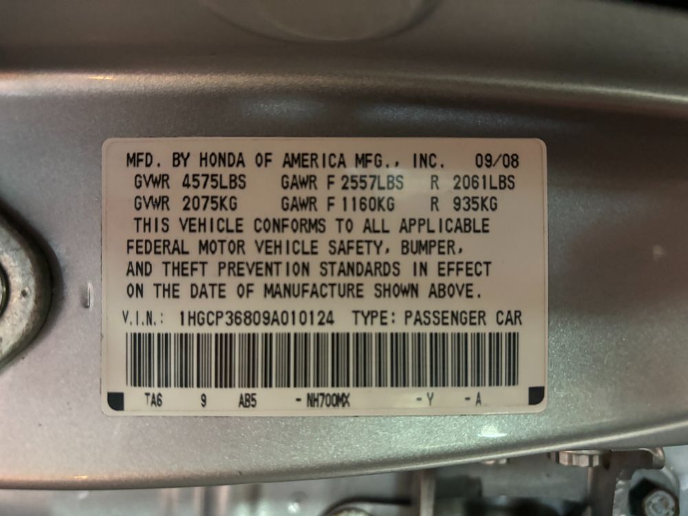 2009 Honda Accord 3.5 EX-L Franklin OH