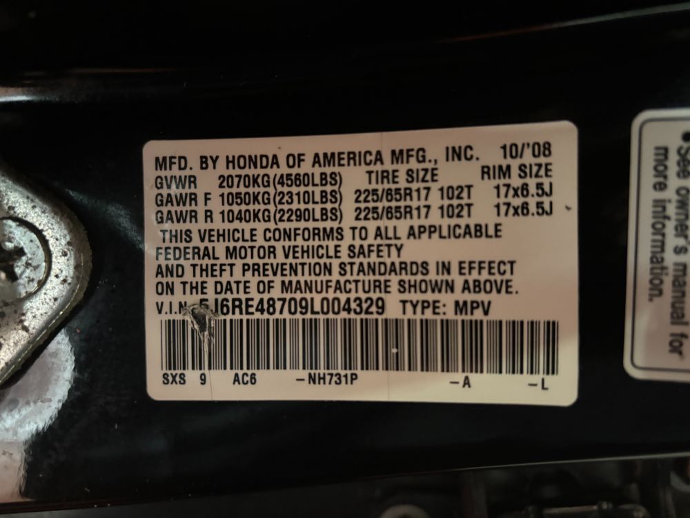 2009 Honda CR-V EX-L Franklin OH