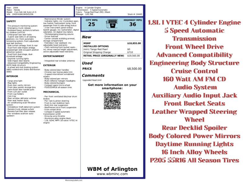2009 Honda Civic LX-S