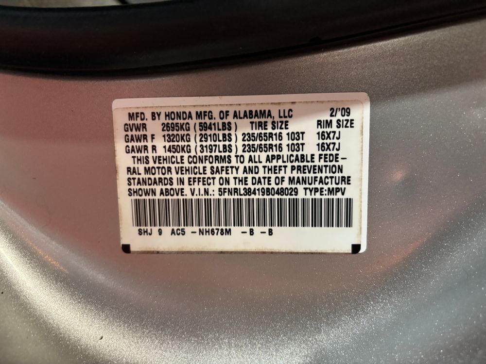 2009 Honda Odyssey EX Franklin OH