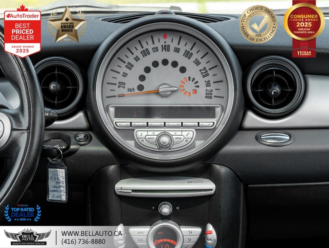 2009 MINI Cooper Hardtop Classic | Automatic | PANO | LTHR | HTD SEATS | LOWKMS Toronto ON