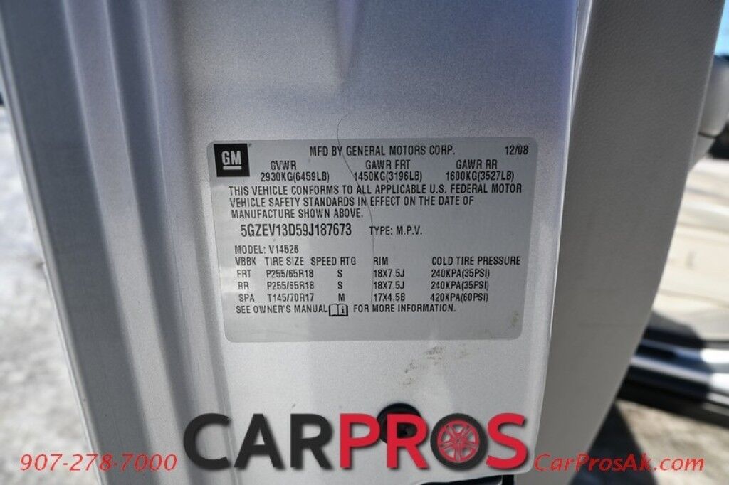 2009 Saturn Outlook XE - AWD - Convenience Pkg - Premium Pkg - Power & Heated Leather Seats - 3rd Row - Seats 8 - Dual Zone Climate Control - Backup Camera - Cruise Control - Power Liftgate - Alloy Wheels - Tow Pkg Anchorage AK