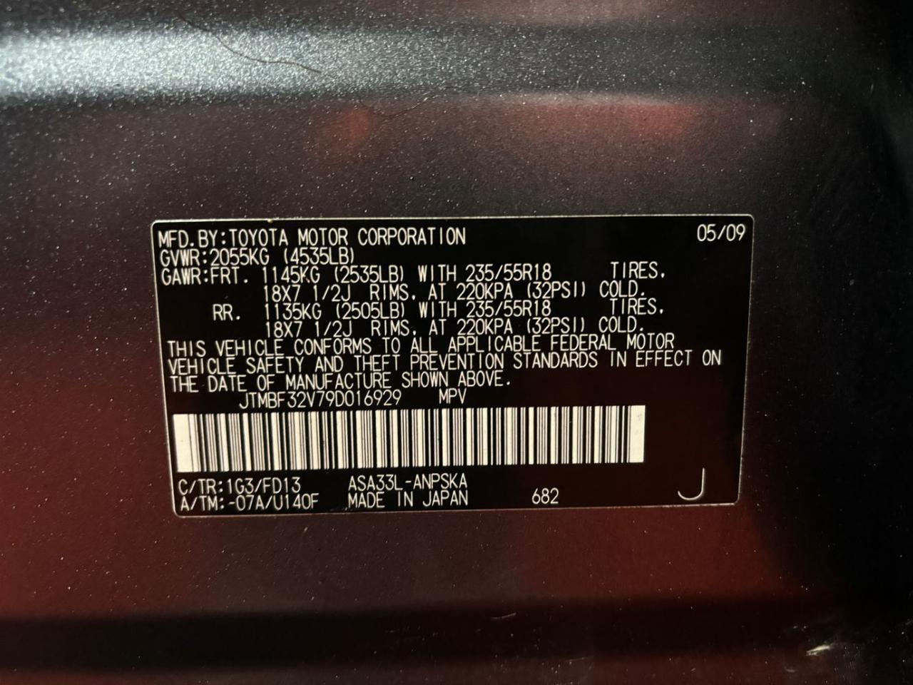 2009 Toyota RAV4 Sport I4 4WD Franklin OH