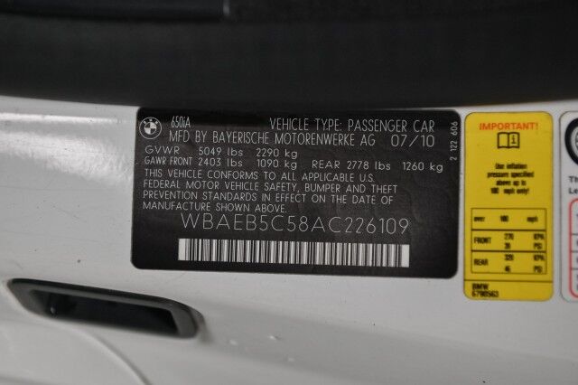 2010 BMW 6 Series 2dr Convertible Chicago IL