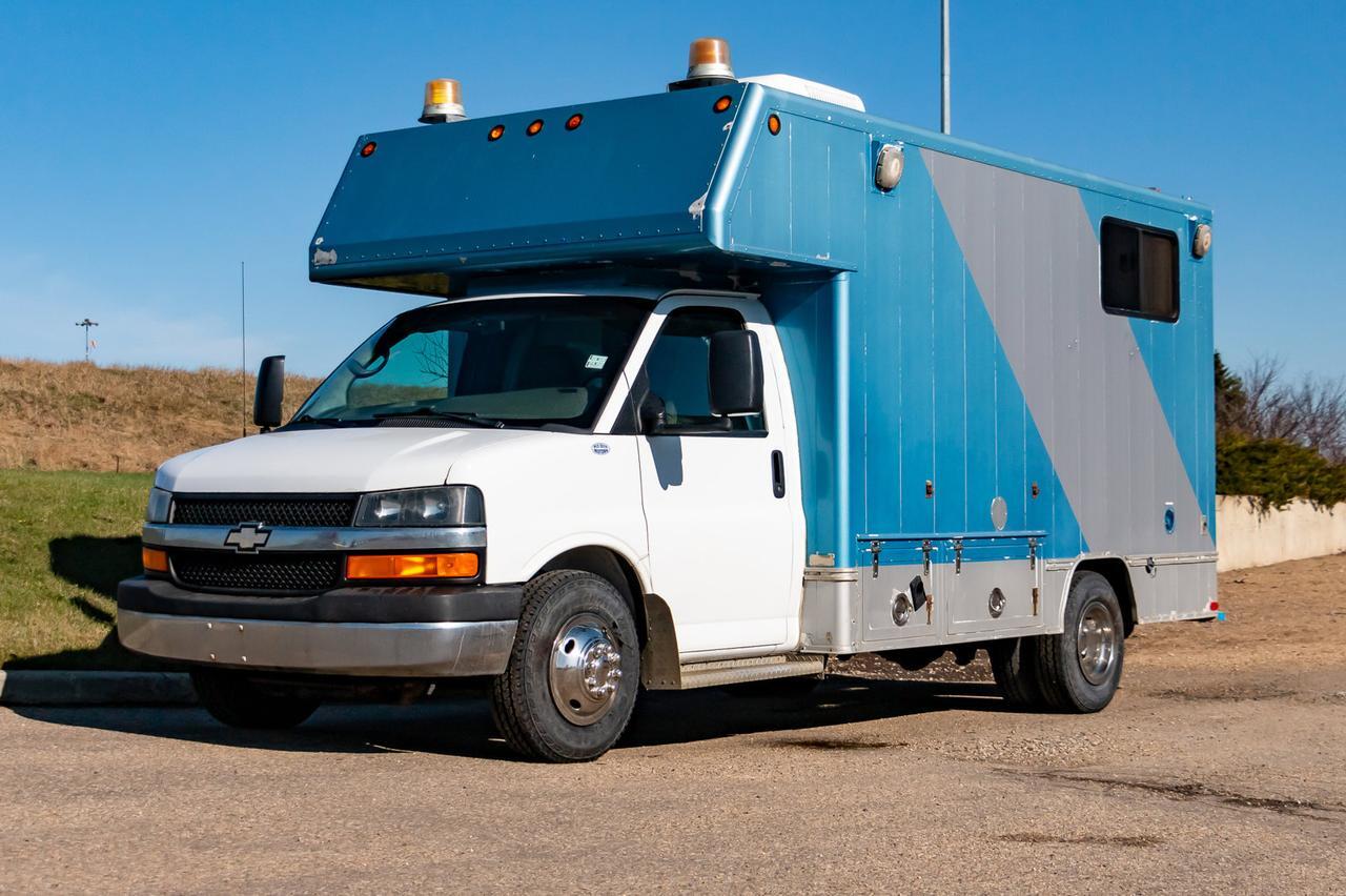 2010 Chevrolet Express Commercial Cutaway 3500 with Shelving Red Deer AB