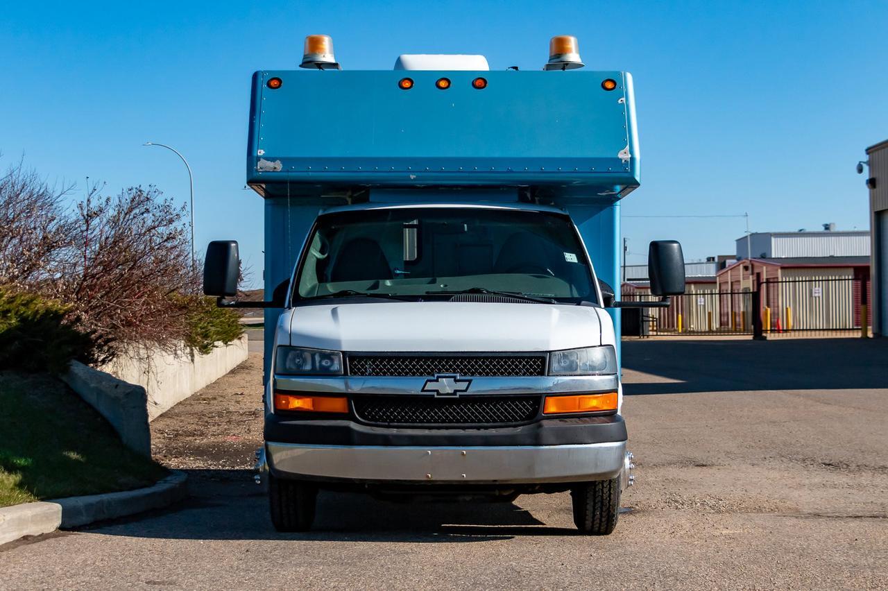 2010 Chevrolet Express Commercial Cutaway 3500 with Shelving Red Deer AB