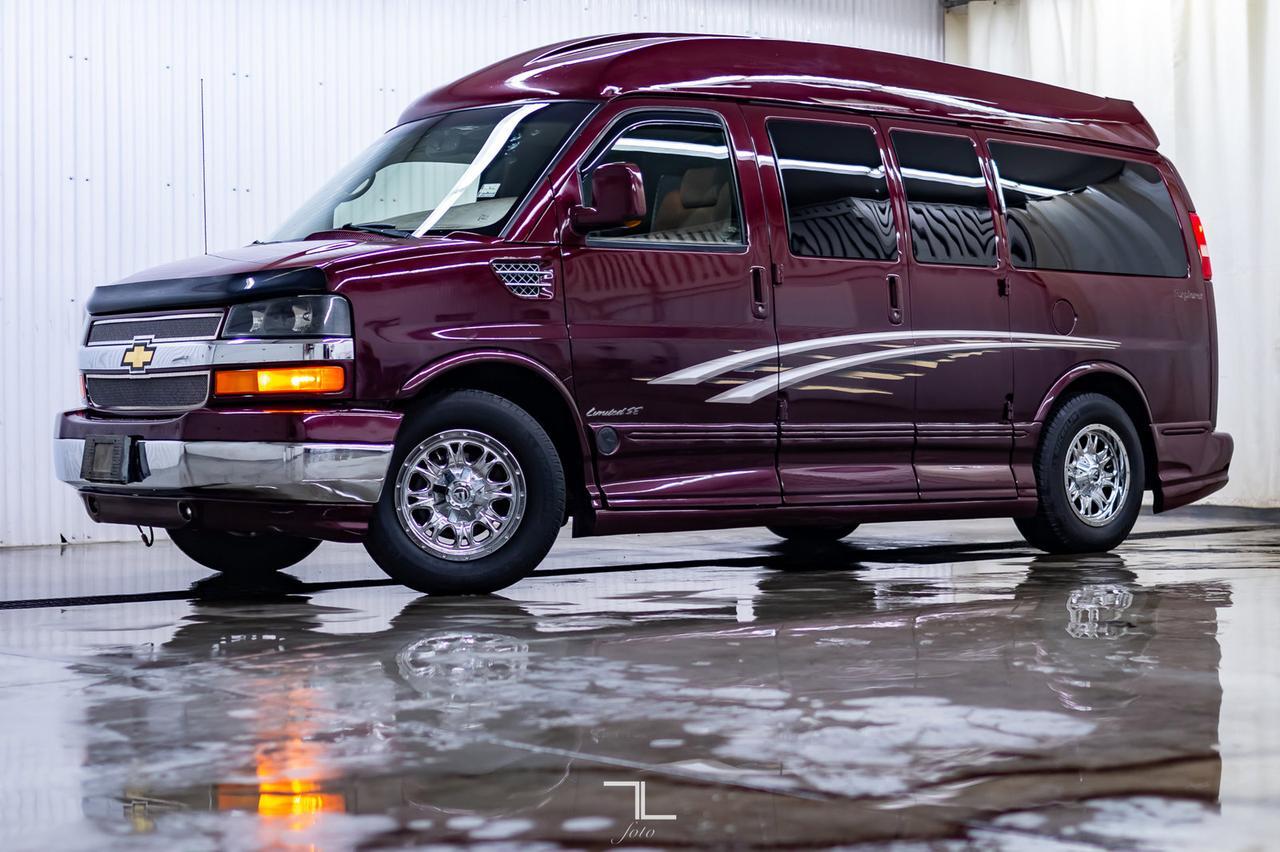 2010 Chevrolet Express G1500 Explorer Conversion Leather TV Red Deer AB