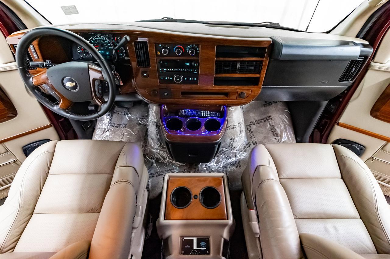 2010 Chevrolet Express G1500 Explorer Conversion Leather TV Red Deer AB