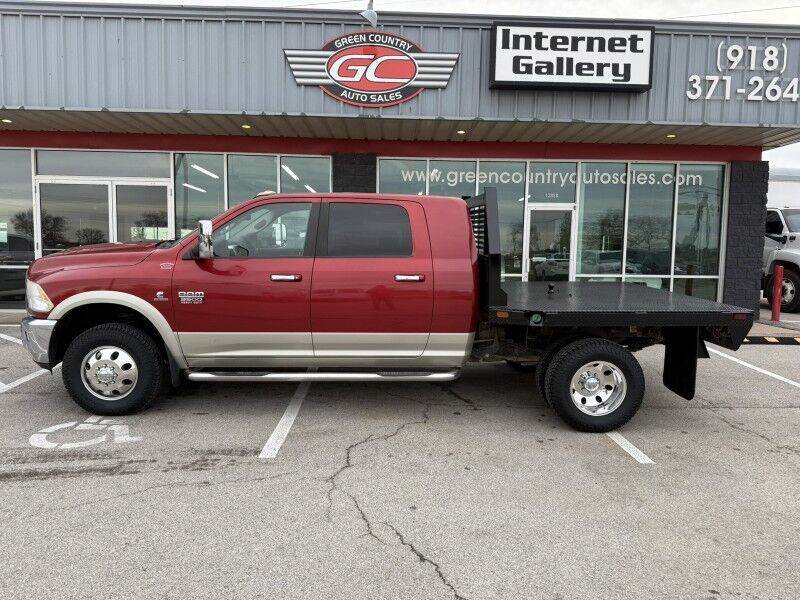 2010 Dodge 3500 4x4 Diesel Mega Cab Flatbed Laramie Collinsville OK