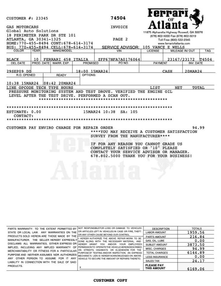 2010 Ferrari 458 Italia Marietta GA