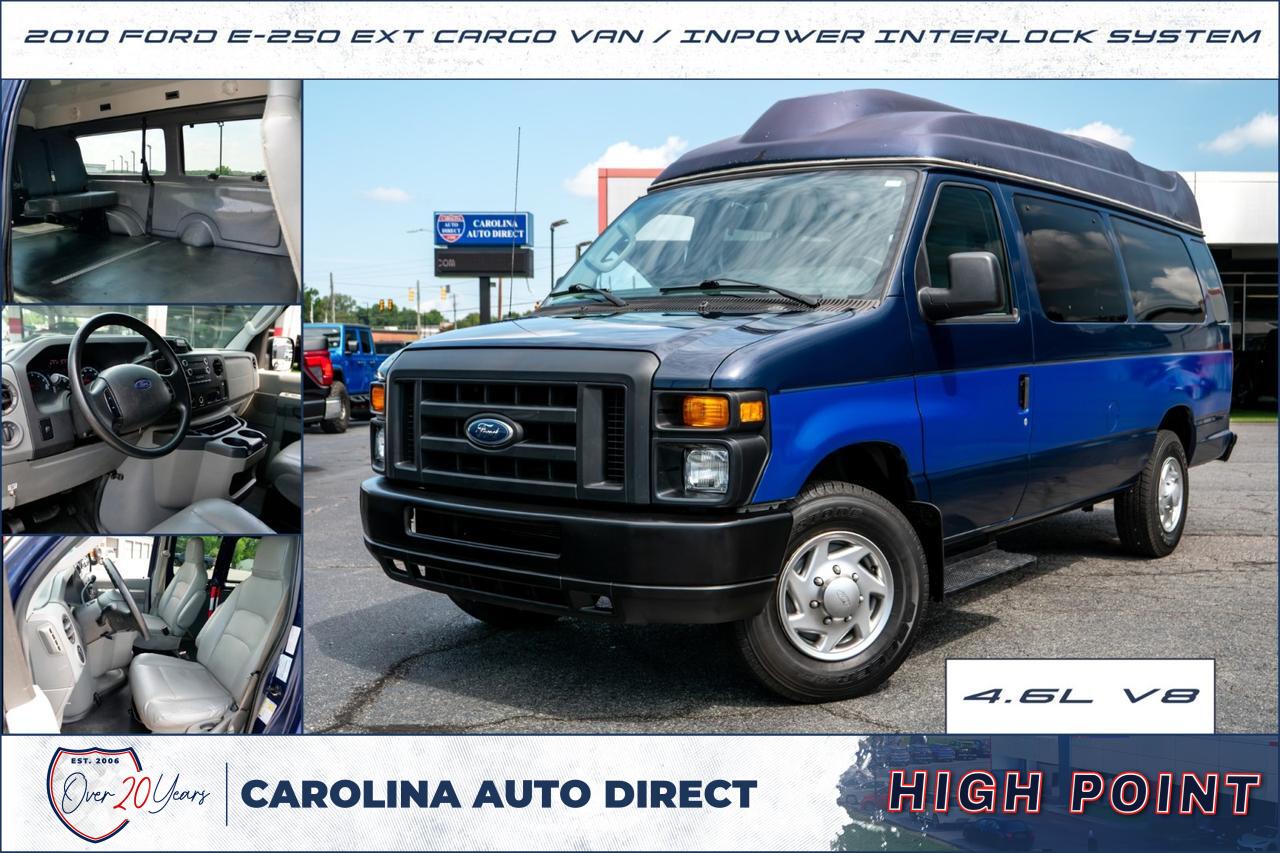 2010 Ford E-250 Extended Cargo Van / InPower Interlock System / 4.6L V8!