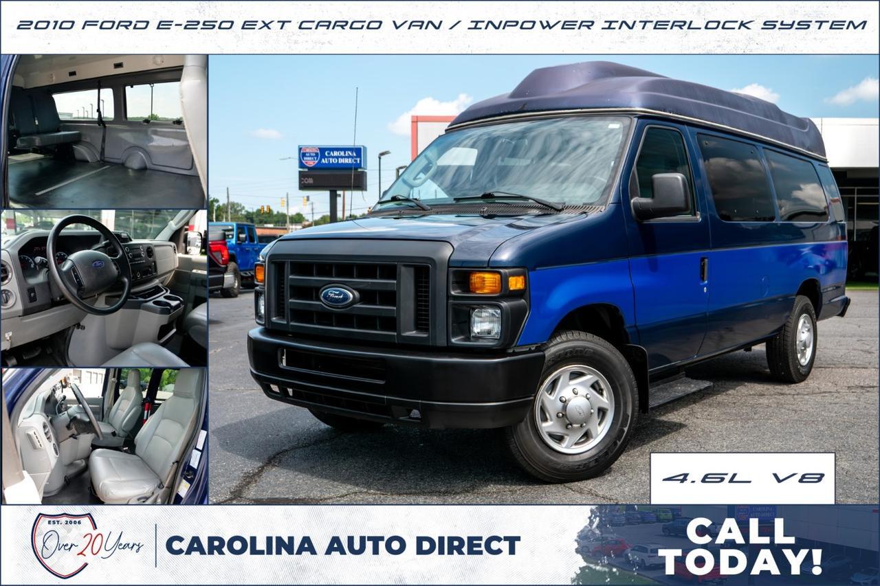 2010 Ford E-250 Extended Cargo Van / InPower Interlock System / 4.6L V8!