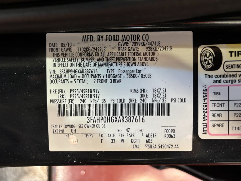 2010 Ford Fusion SE Franklin OH