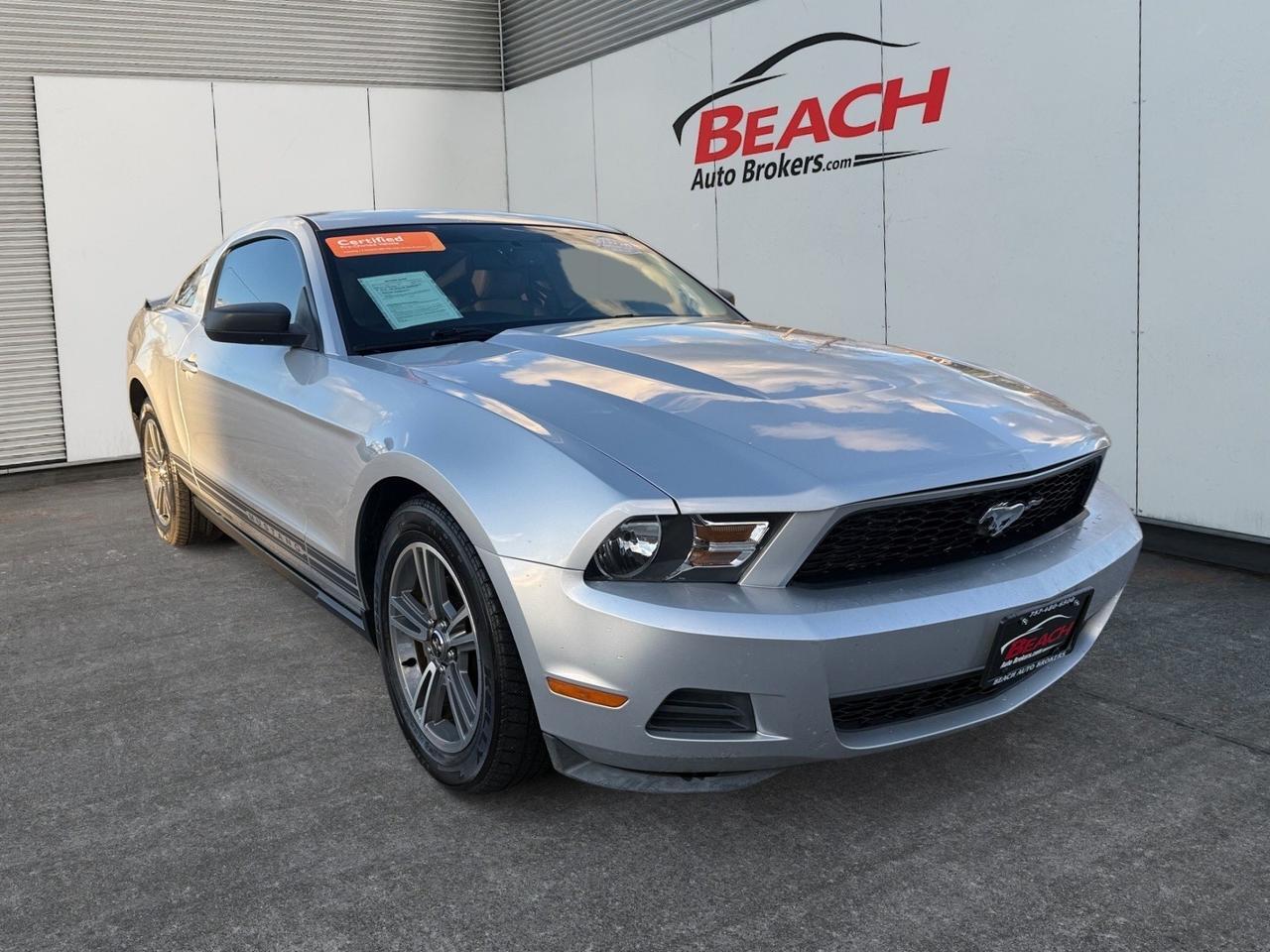 2010 Ford Mustang V6, BLUETOOTH, USB, AUX, STEERING WHEEL CONTROLS, POWER MIRRORS, POWER DRIVER SEATS, SPARE TIRE, LOW MILES, THIS IS A GREAT CAR FOR A GREAT PRICE!
