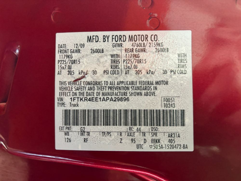 2010 Ford Ranger XLT Franklin OH