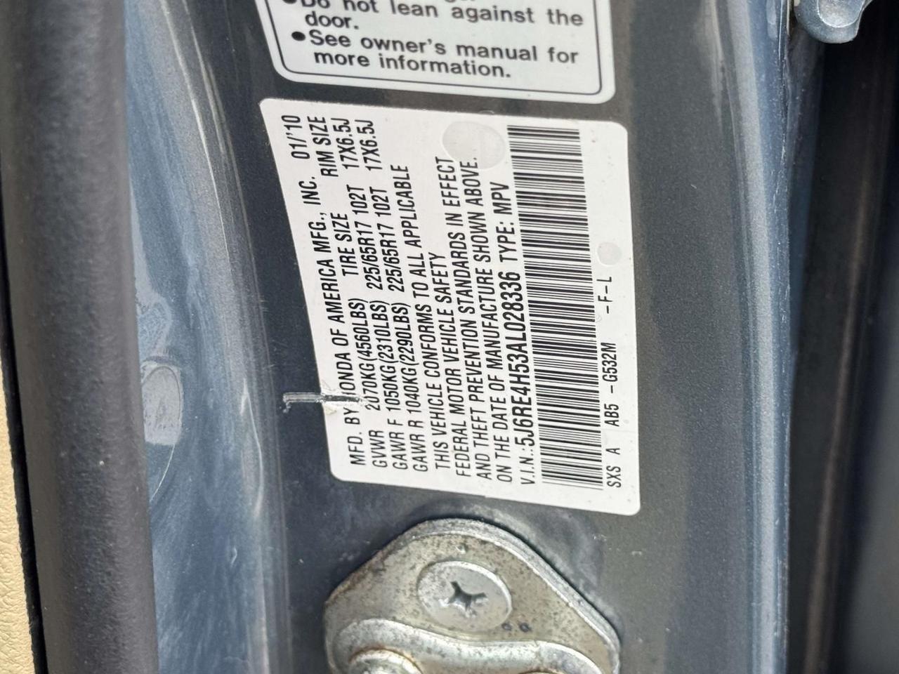 2010 Honda CR-V EX Alexandria VA