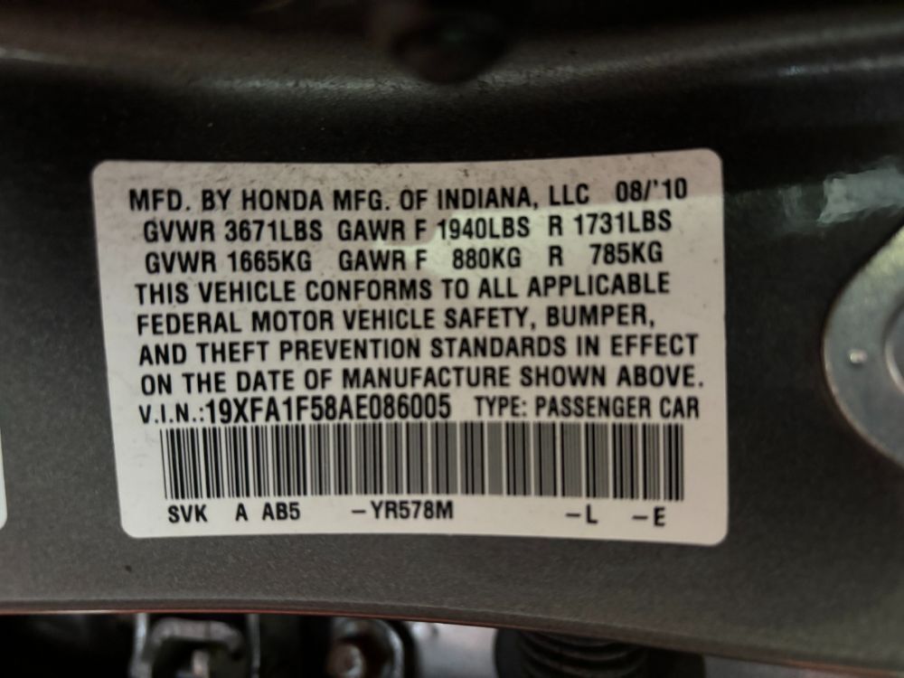 2010 Honda Civic LX Franklin OH