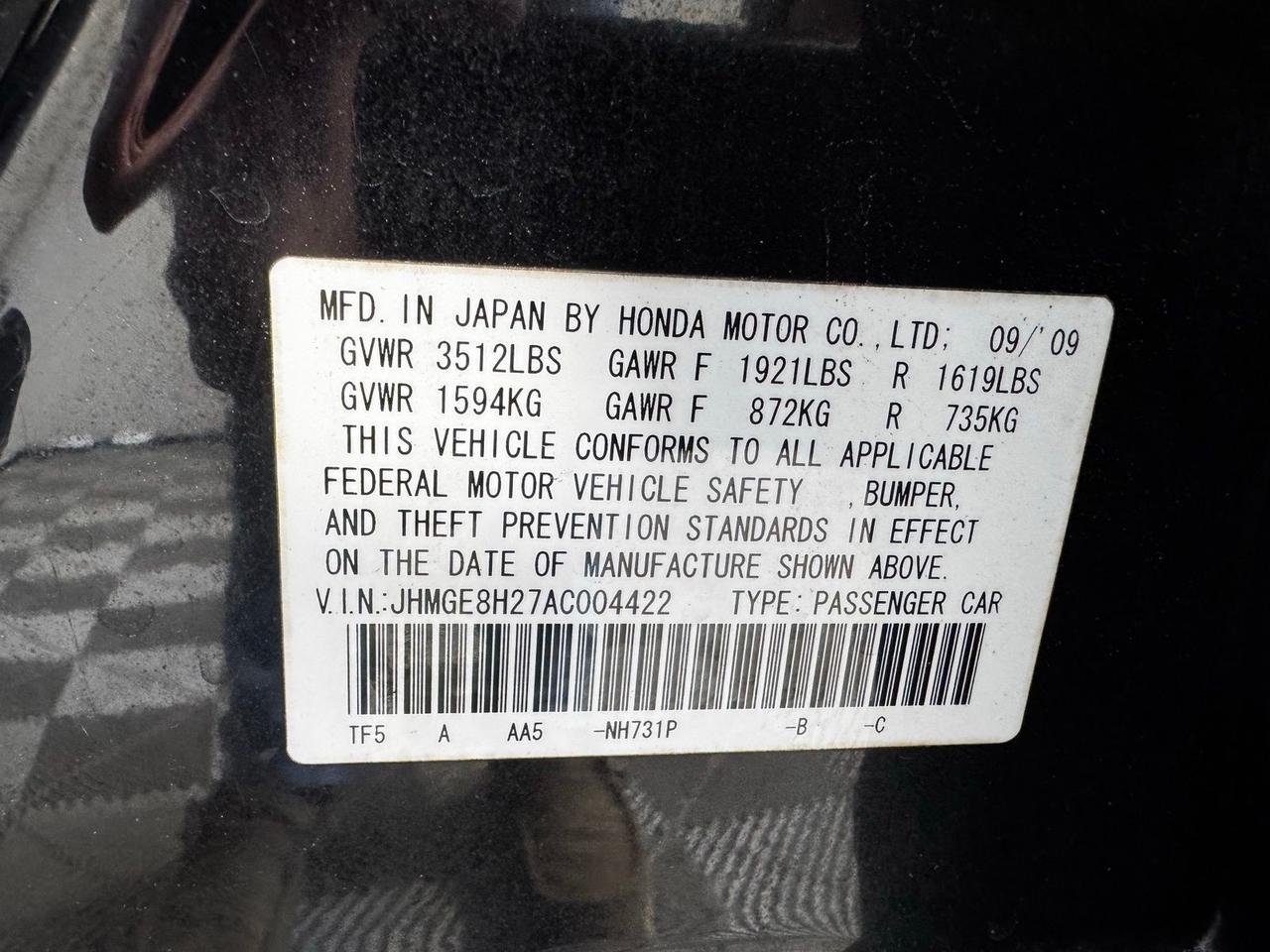 2010 Honda Fit Base Fredericksburg VA