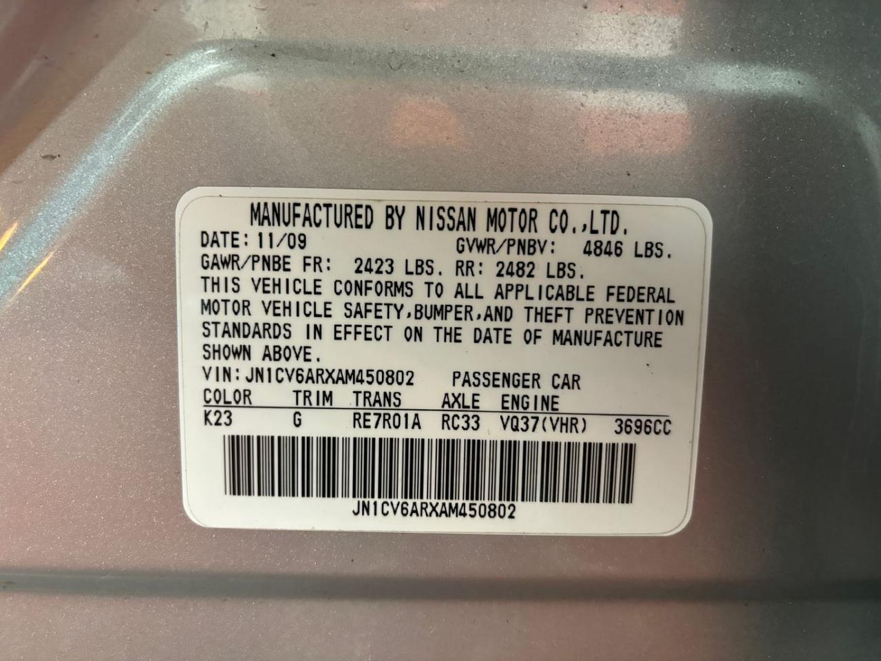 2010 INFINITI G37x Base Franklin OH