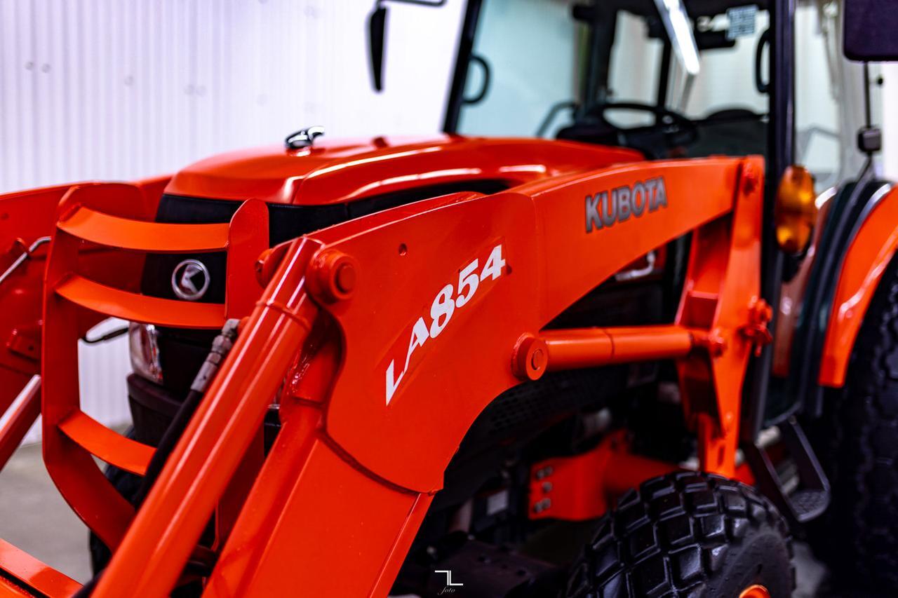 2010 Kubota L4740D HSTC 4WD Tractor Loader Diesel Cab Red Deer AB