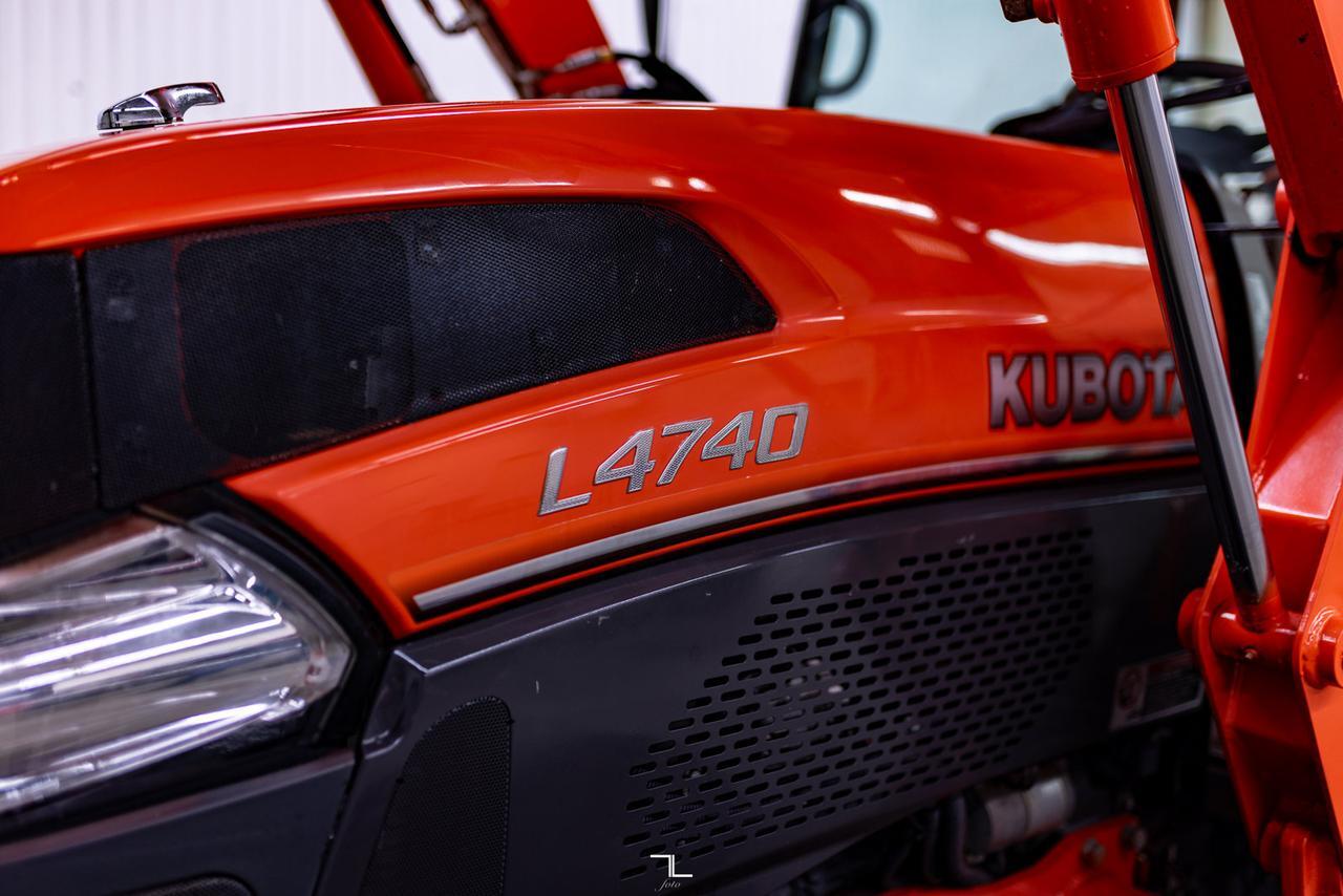 2010 Kubota L4740D HSTC 4WD Tractor Loader Diesel Cab Red Deer AB