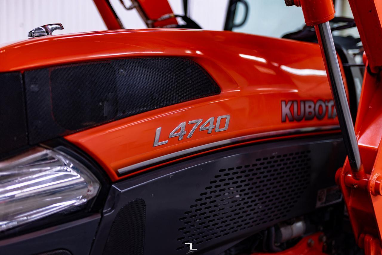 2010 Kubota L4740D HSTC 4WD Tractor Loader Diesel Cab Red Deer AB