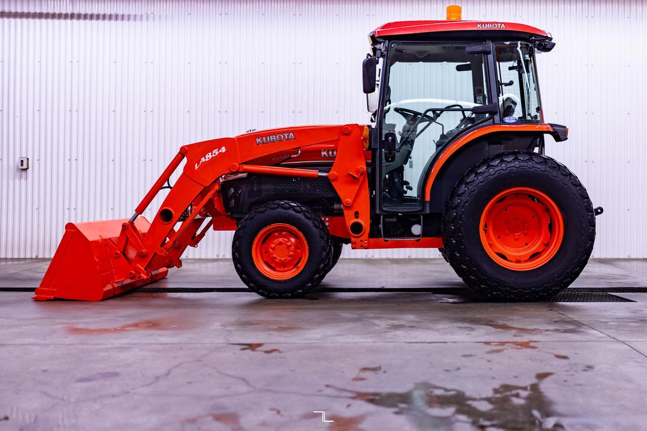 2010 Kubota L4740D HSTC 4WD Tractor Loader Diesel Cab Red Deer AB